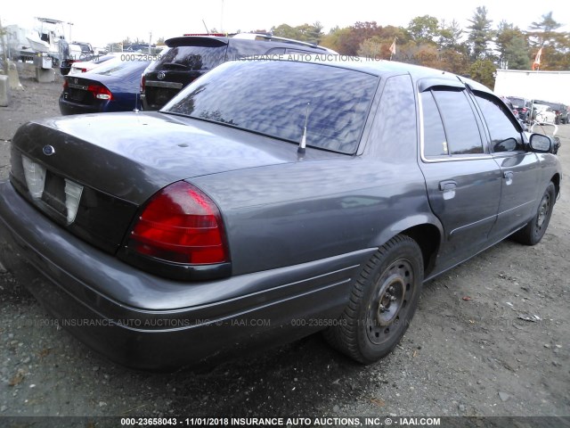 2FAFP71V08X151898 - 2008 FORD CROWN VICTORIA POLICE INTERCEPTOR GRAY photo 4