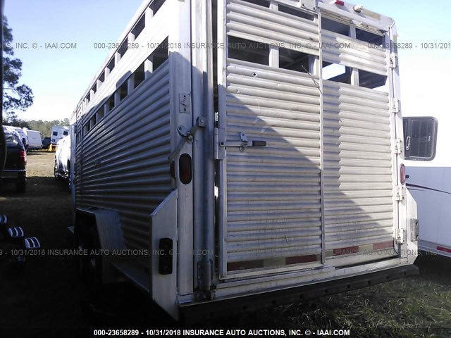 4LAAS162321014866 - 2002 EXXISS ALUMINUM TRAILERS LIVESTOCK  Unknown photo 3