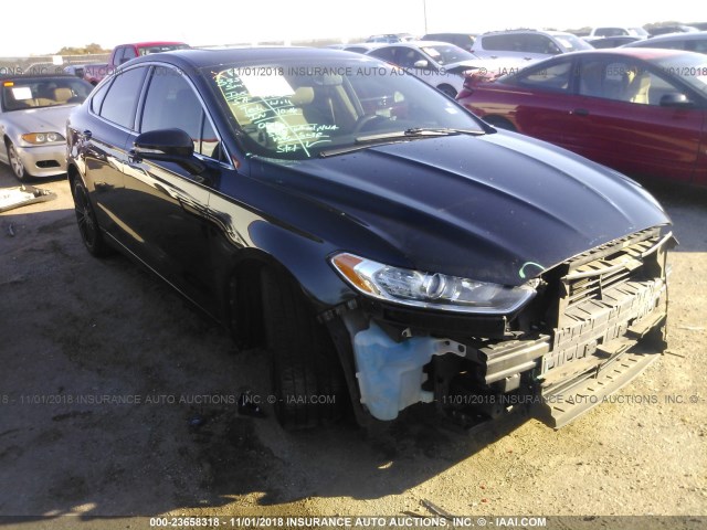 3FA6P0HR2DR127336 - 2013 FORD FUSION SE BLACK photo 1