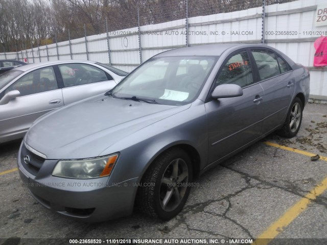 5NPEU46F98H396683 - 2008 HYUNDAI SONATA SE/LIMITED GRAY photo 2