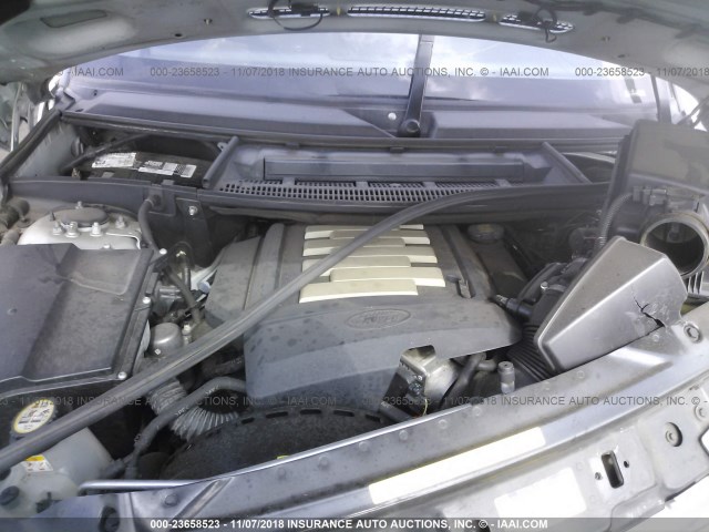 SALME15438A292987 - 2008 LAND ROVER RANGE ROVER HSE SILVER photo 10