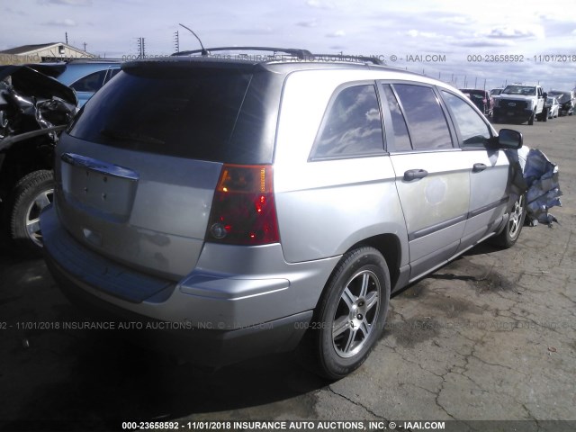 2A8GM48L67R291654 - 2007 CHRYSLER PACIFICA SILVER photo 4