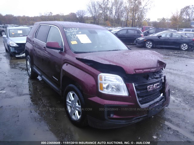 2GKALMEK0G6174220 - 2016 GMC TERRAIN SLE RED photo 1