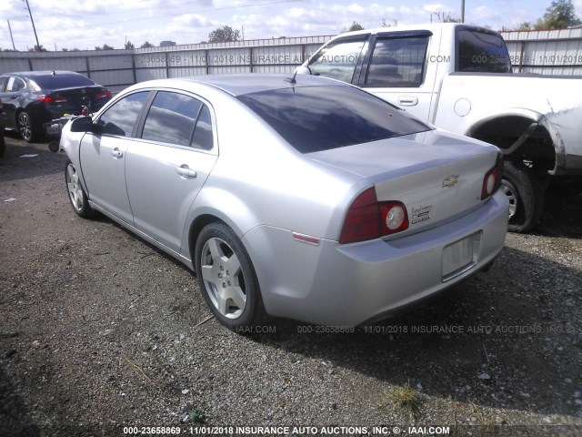 1G1ZJ577X9F217725 - 2009 CHEVROLET MALIBU 2LT SILVER photo 3