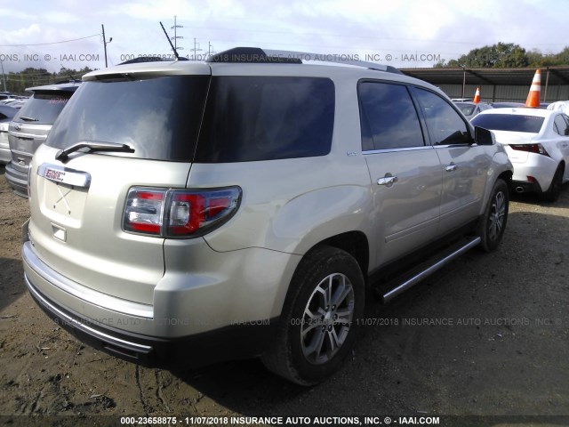 1GKKRRKDXFJ360998 - 2015 GMC ACADIA SLT-1 Champagne photo 4