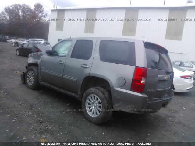 1GNSKDEJ1CR247899 - 2012 CHEVROLET TAHOE HYBRID GRAY photo 3