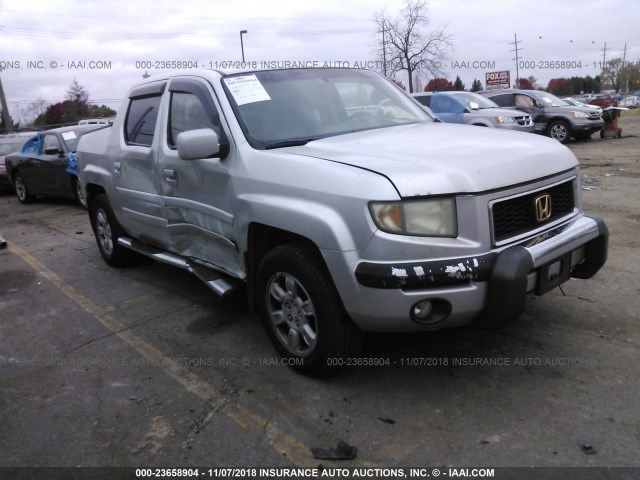 2HJYK16596H003906 - 2006 HONDA RIDGELINE RTL SILVER photo 1