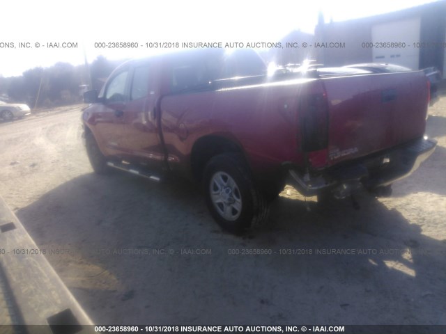 5TFRM5F18BX022282 - 2011 TOYOTA TUNDRA DOUBLE CAB SR5 RED photo 3