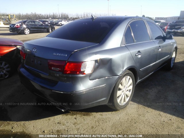 5NPEU4AF4AH602571 - 2010 HYUNDAI SONATA SE/LIMITED GRAY photo 4