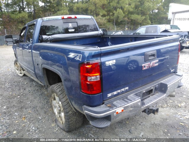 1GT12ZE83FF550977 - 2015 GMC SIERRA K2500 SLT BLUE photo 3