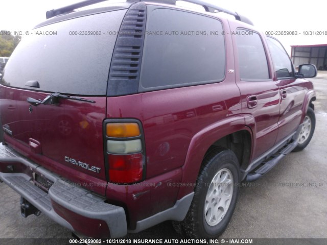 1GNEC13T35R269984 - 2005 CHEVROLET TAHOE C1500 MAROON photo 6