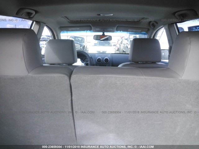 JN8AS5MV7DW621289 - 2013 NISSAN ROGUE S/SV WHITE photo 8