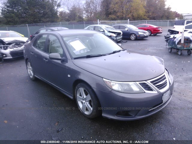 YS3FB49YX81101534 - 2008 SAAB 9-3 2.0T GRAY photo 1