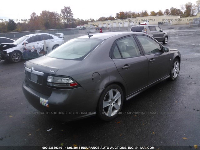 YS3FB49YX81101534 - 2008 SAAB 9-3 2.0T GRAY photo 4