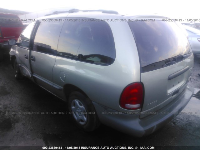 2B4GP24G6YR787323 - 2000 DODGE GRAND CARAVAN  TAN photo 3