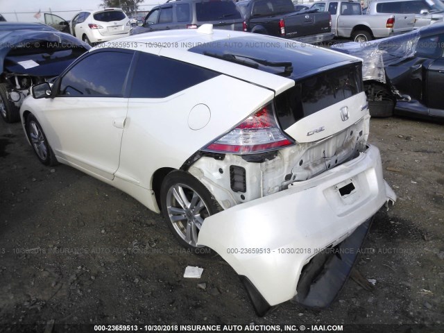 JHMZF1D41CS004025 - 2012 HONDA CR-Z WHITE photo 3