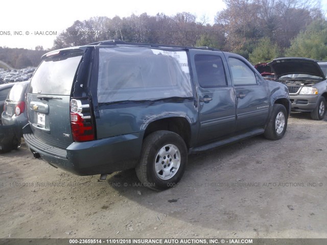 1GNFK26389R250751 - 2009 CHEVROLET SUBURBAN K1500 LT BLUE photo 4