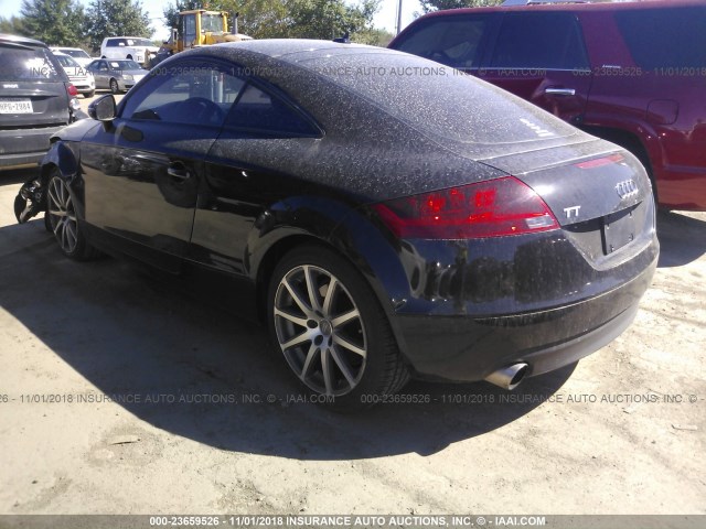 TRUDD38J081045911 - 2008 AUDI TT 3.2 QUATTRO BLACK photo 3