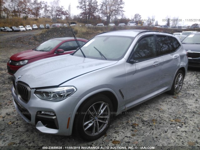 5UXTS3C50J0Z01126 - 2018 BMW X3 XDRIVE30I Күміс фото 2