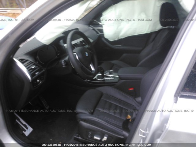 5UXTS3C50J0Z01126 - 2018 BMW X3 XDRIVE30I Күміс фото 5