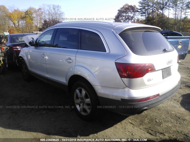 WA1LGAFE8CD006590 - 2012 AUDI Q7 PREMIUM PLUS SILVER photo 3