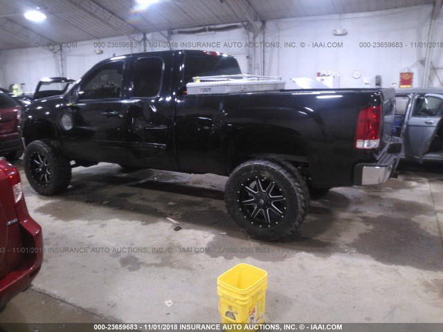 1GTV2WE23BZ213875 - 2011 GMC SIERRA K1500 SLT BLACK photo 3