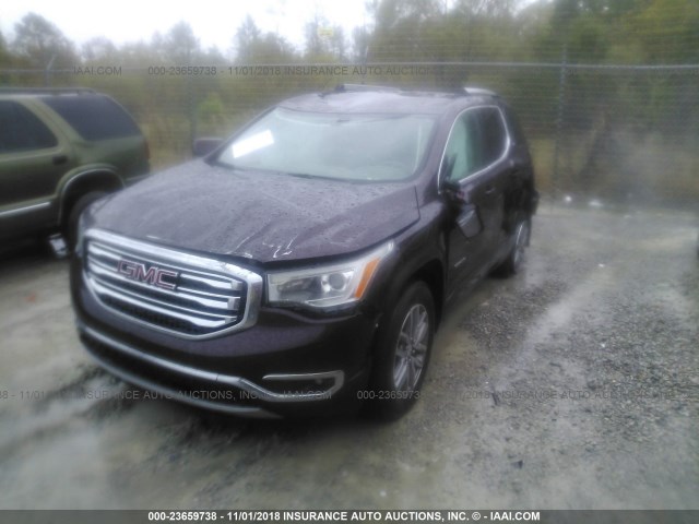 1GKKNLLS2HZ271100 - 2017 GMC ACADIA SLE BURGUNDY photo 2