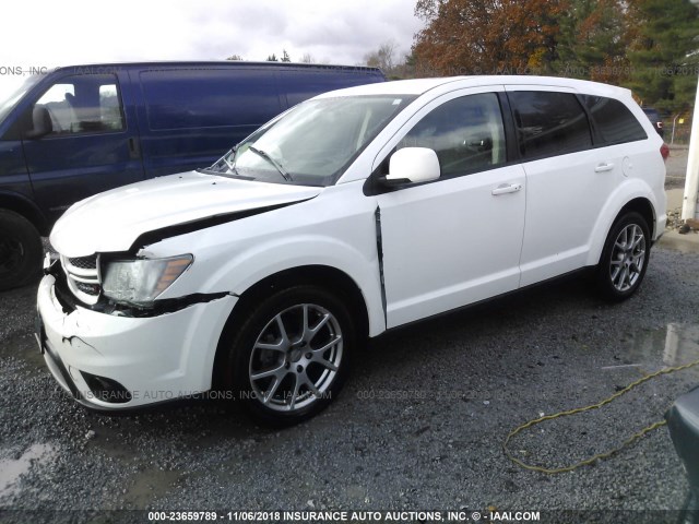 3C4PDCEG6FT698880 - 2015 DODGE JOURNEY R/T WHITE photo 2