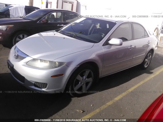 1YVHP80D065M29032 - 2006 MAZDA 6 S SILVER photo 2