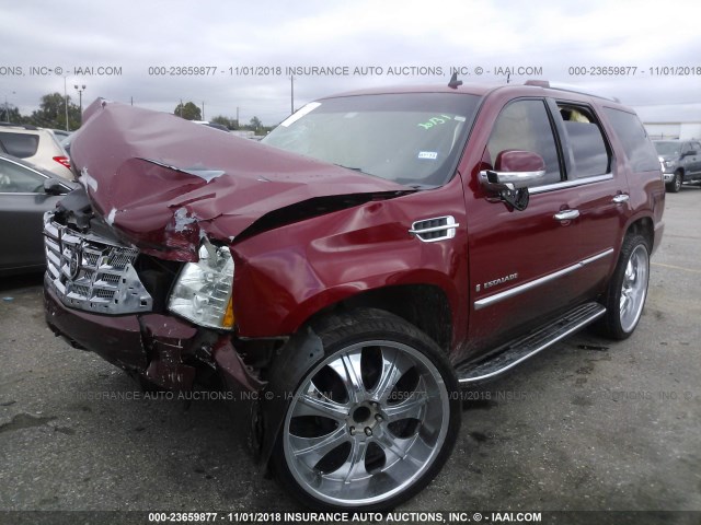 1GYEC63857R396041 - 2007 CADILLAC ESCALADE LUXURY MAROON photo 2