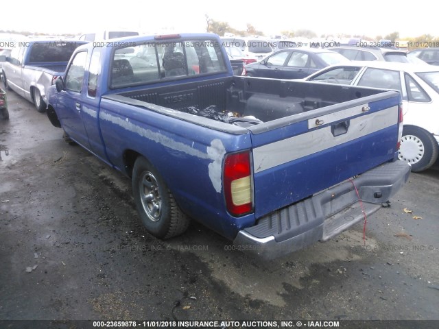 1N6DD26S9WC379837 - 1998 NISSAN FRONTIER KING CAB XE/KING CAB SE BLUE photo 3