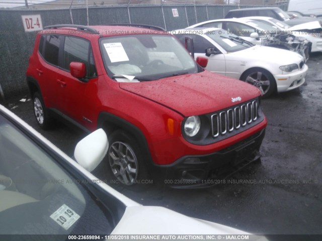 ZACCJBBB7HPF88926 - 2017 JEEP RENEGADE LATITUDE RED photo 1