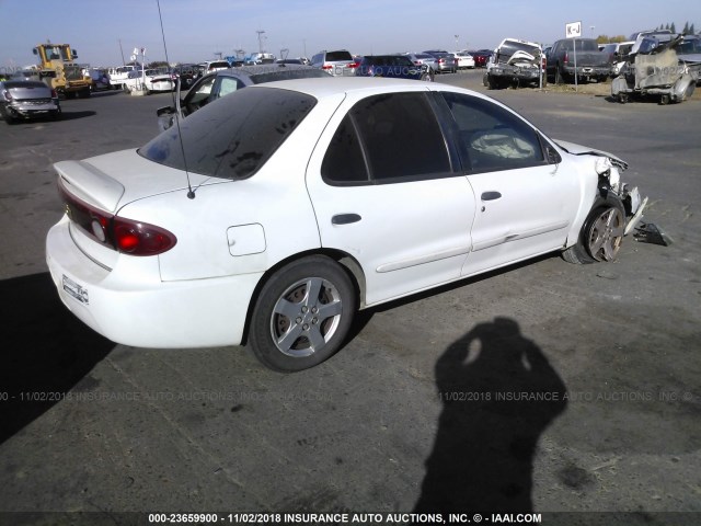 1G1JF52F757190808 - 2005 CHEVROLET CAVALIER LS WHITE photo 4