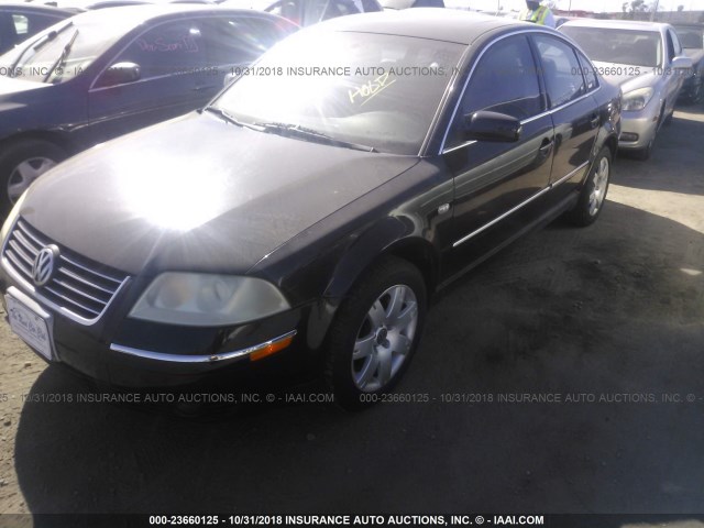 WVWRH63B91E158695 - 2001 VOLKSWAGEN PASSAT GLX 黑色 照片 2