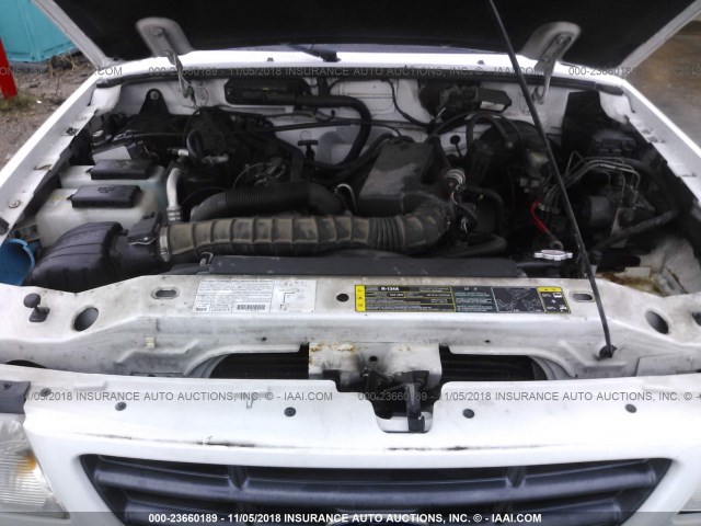 1FTYR10U93PA99320 - 2003 FORD RANGER WHITE photo 10