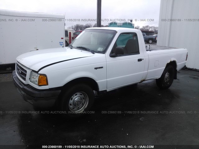 1FTYR10U93PA99320 - 2003 FORD RANGER WHITE photo 2