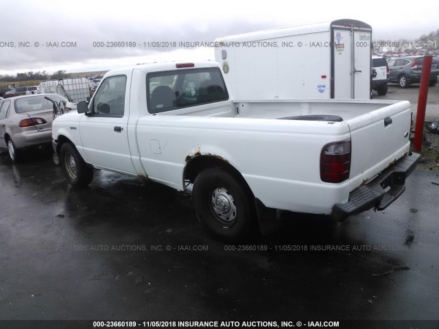 1FTYR10U93PA99320 - 2003 FORD RANGER WHITE photo 3