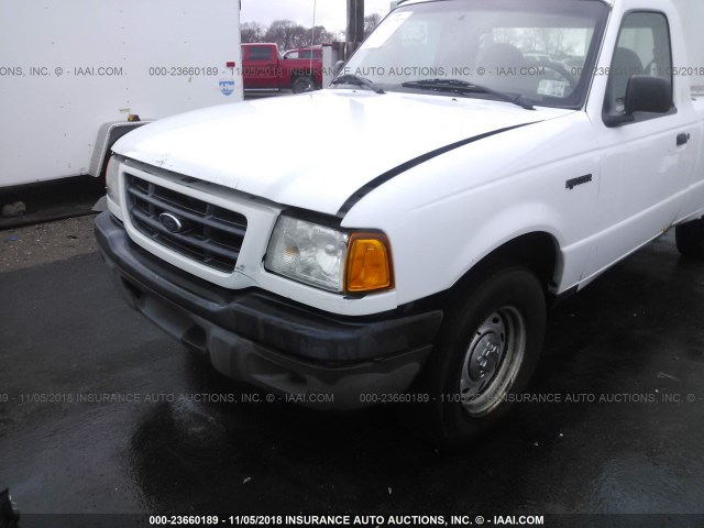 1FTYR10U93PA99320 - 2003 FORD RANGER WHITE photo 6