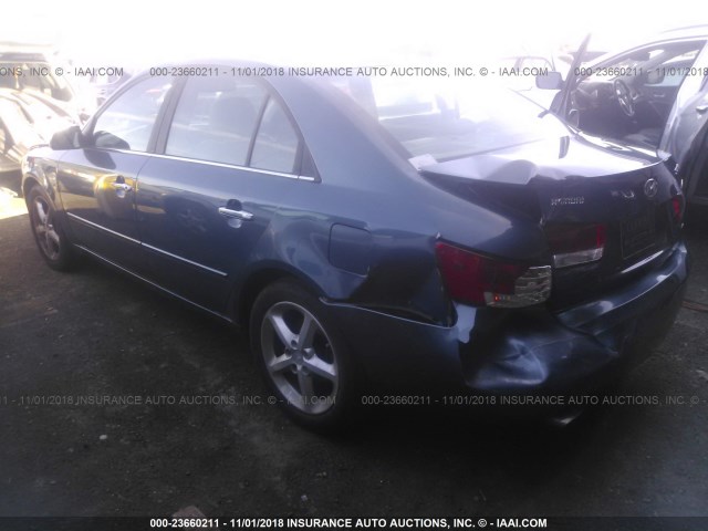 5NPEU46F06H033587 - 2006 HYUNDAI SONATA GLS/LX BLUE photo 6