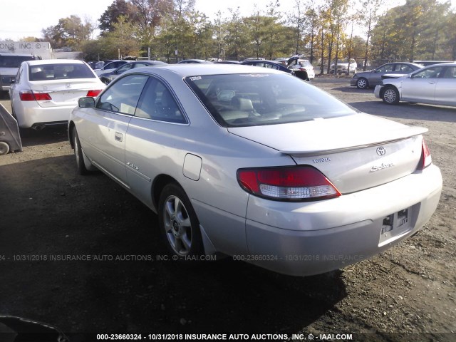 2T1CF28P9XC243203 - 1999 TOYOTA CAMRY SOLARA SE/SLE ვერცხლისფერი ფოტო 3