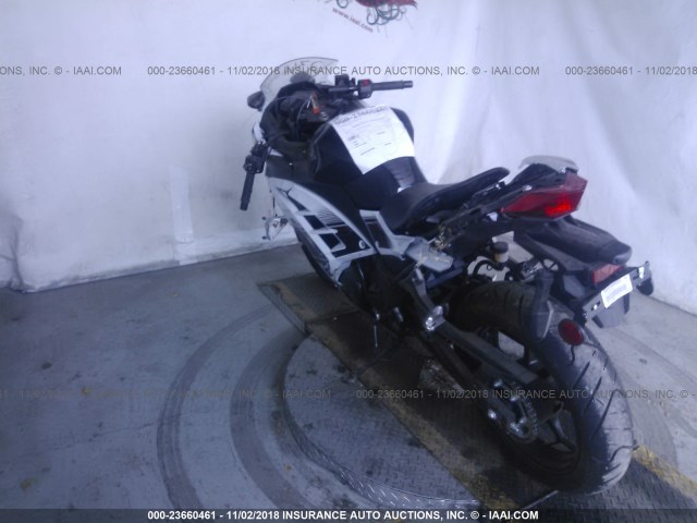 JKAEX8A18EA004347 - 2014 KAWASAKI EX300 A WHITE photo 3