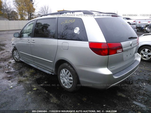 5TDZA23CX4S006235 - 2004 TOYOTA SIENNA CE/LE SILVER photo 3