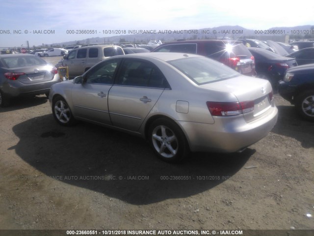 5NPEU46F27H253914 - 2007 HYUNDAI SONATA SE/LIMITED TAN photo 3