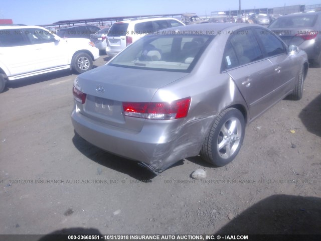 5NPEU46F27H253914 - 2007 HYUNDAI SONATA SE/LIMITED TAN photo 6