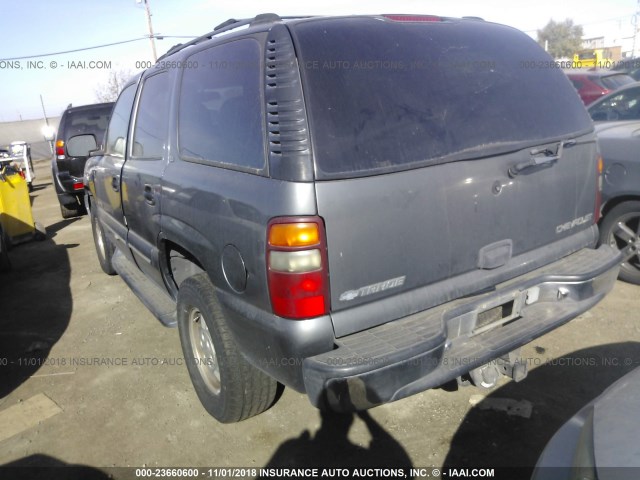 1GNEK13T41J152457 - 2001 CHEVROLET TAHOE K1500 BLACK photo 3