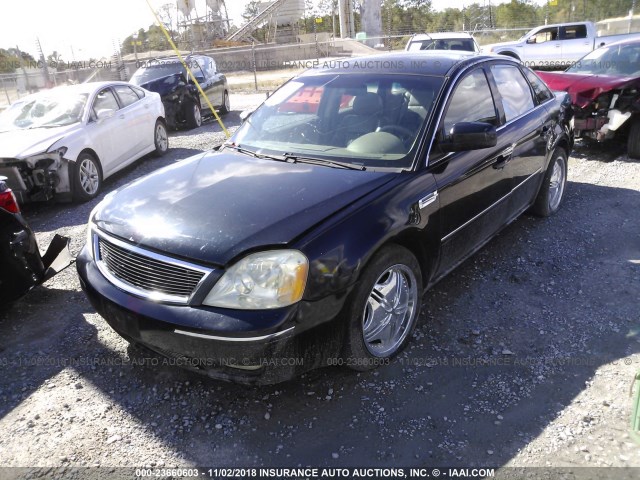 1FAFP24166G118046 - 2006 FORD FIVE HUNDRED  BLACK photo 2