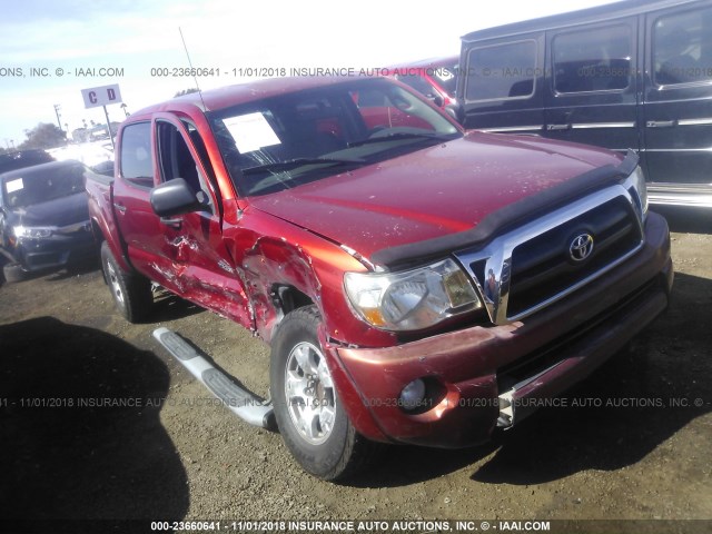 5TEJU62N07Z378656 - 2007 TOYOTA TACOMA DOUBLE CAB PRERUNNER RED photo 1