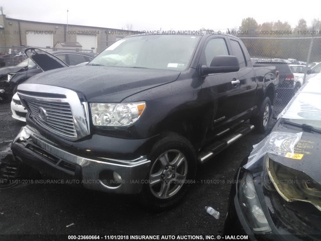 5TFUM5F12DX042931 - 2013 TOYOTA TUNDRA DOUBLE CAB SR5 BLACK photo 2