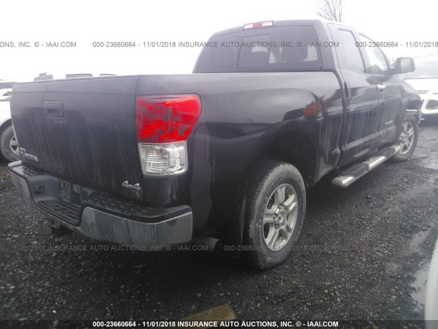 5TFUM5F12DX042931 - 2013 TOYOTA TUNDRA DOUBLE CAB SR5 BLACK photo 4