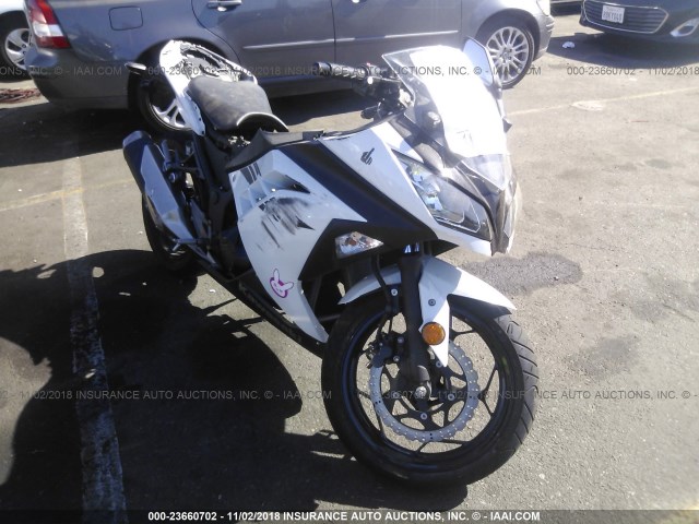 JKAEX8A17HDA31500 - 2017 KAWASAKI EX300 A WHITE photo 1